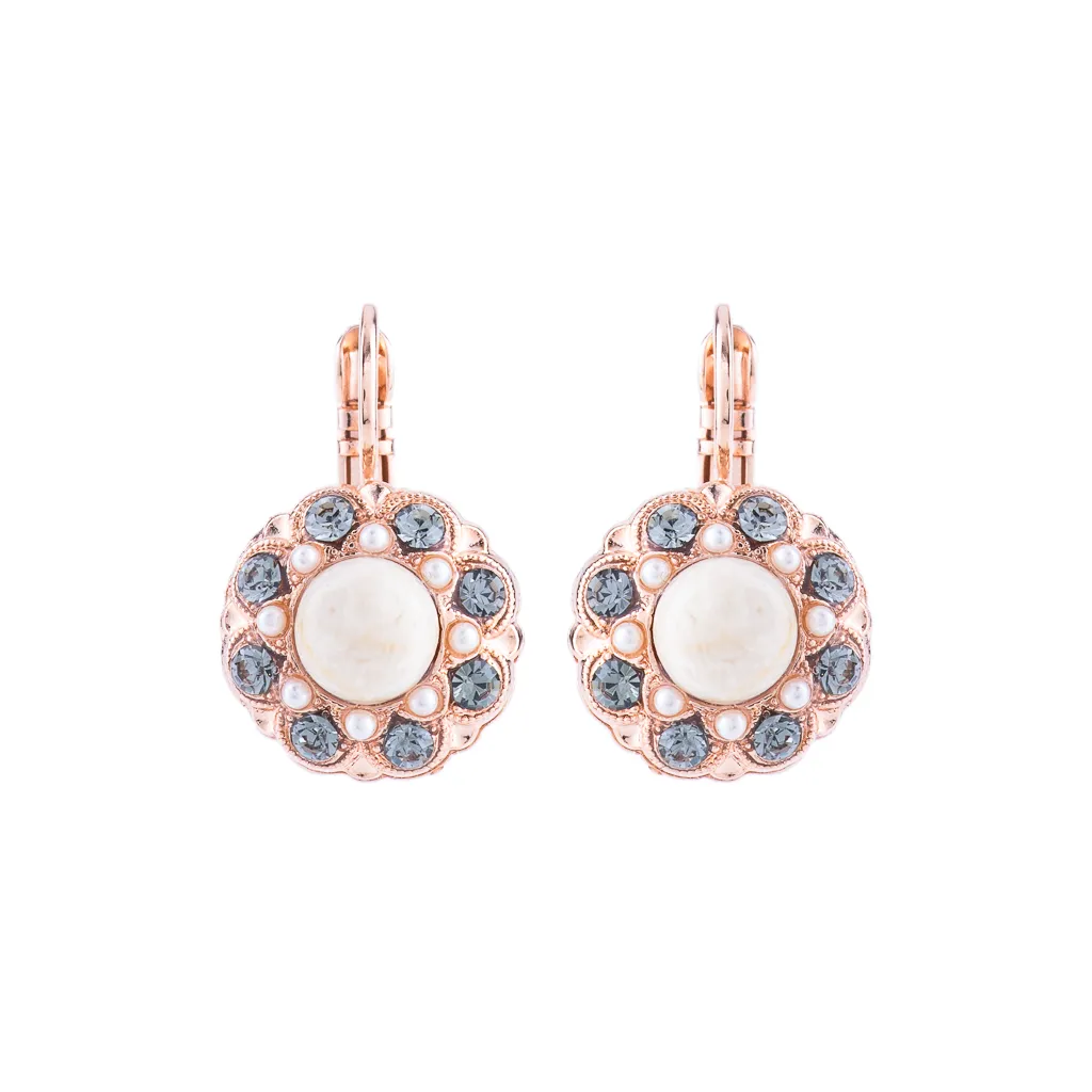 Medium Cluster Leverback Earrings in "Earl Grey" *Preorder*