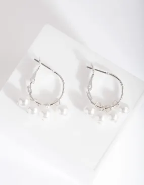 Mini Pearl Hoop Earring