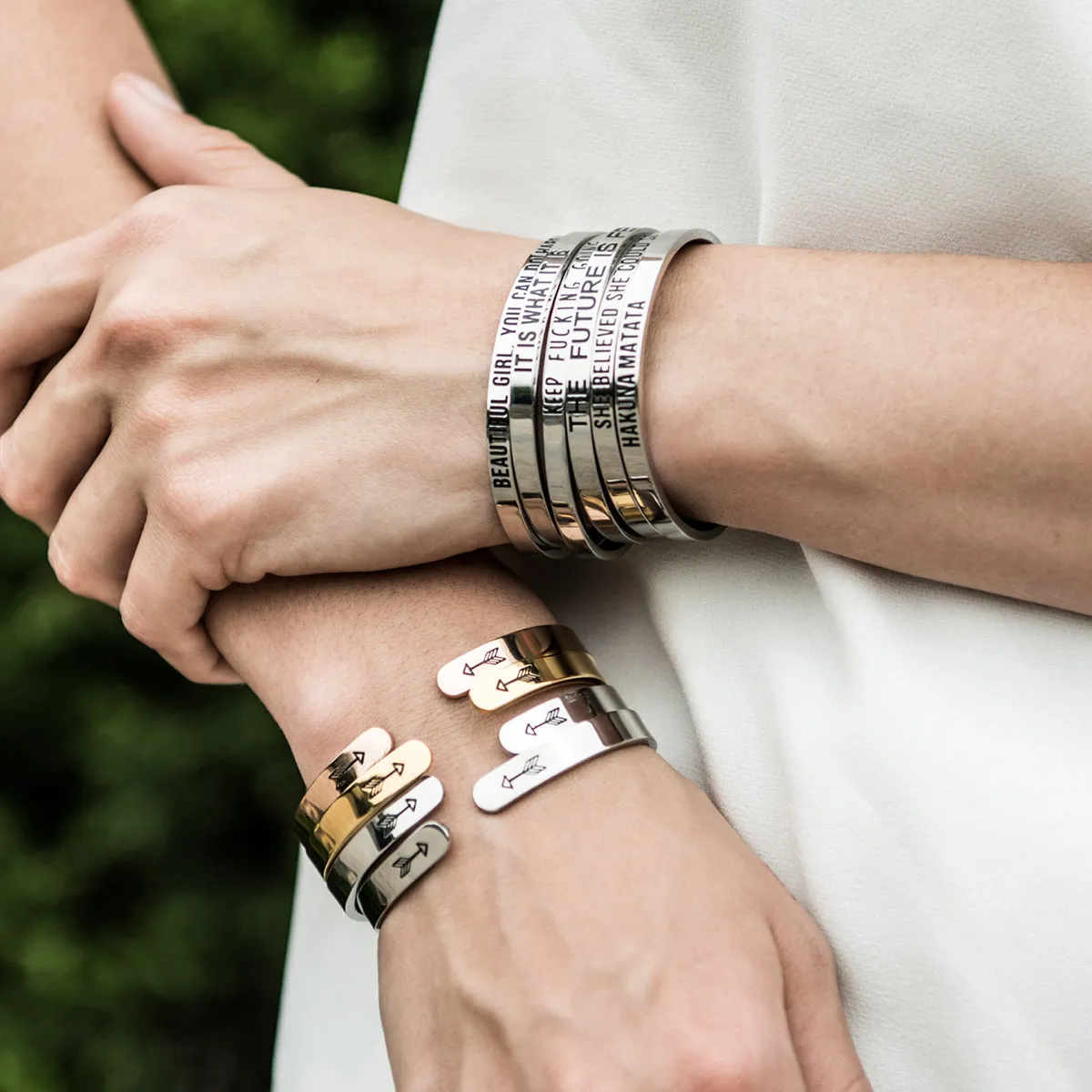 Nevertheless She Persisted Mantra Bracelet