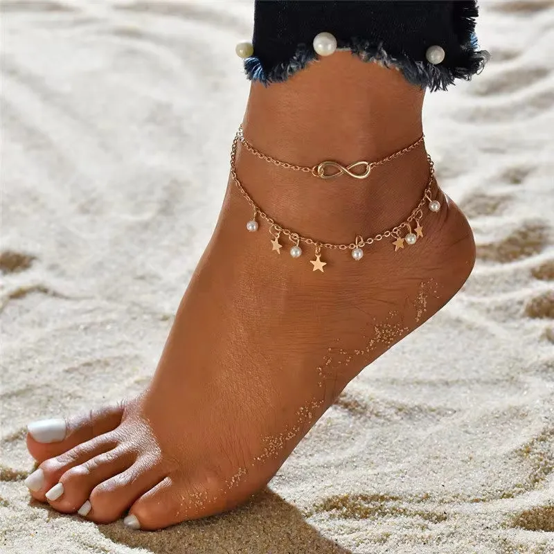 New Shell Beads Starfish Anklets for Women Beach Anklet