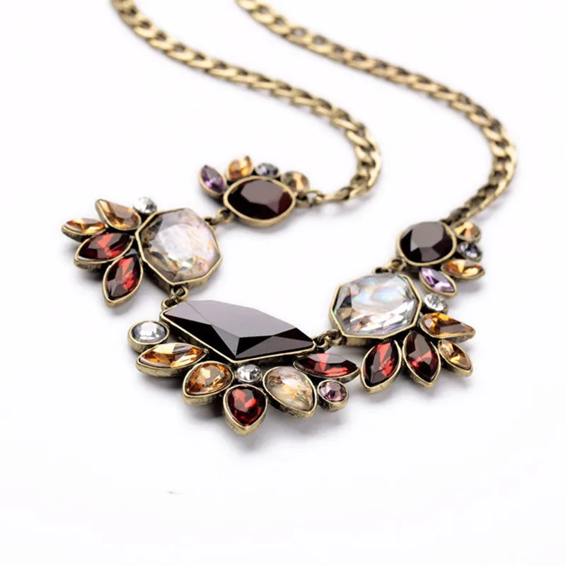 New Vintage Flower Choker For Women Statement Necklace Charm Fashion Jewelry
