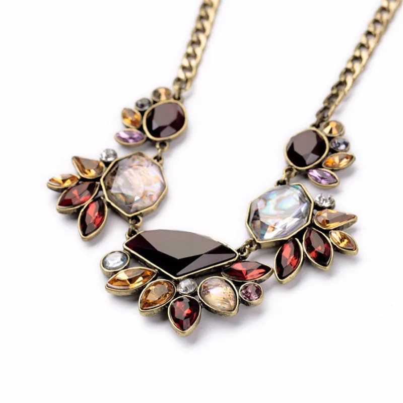 New Vintage Flower Choker For Women Statement Necklace Charm Fashion Jewelry