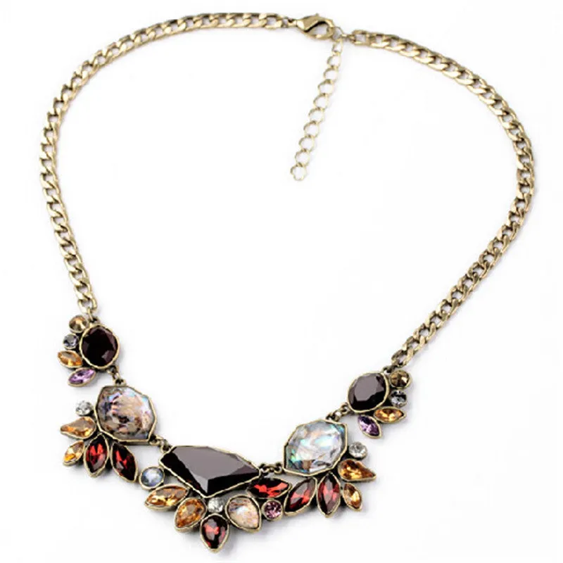 New Vintage Flower Choker For Women Statement Necklace Charm Fashion Jewelry