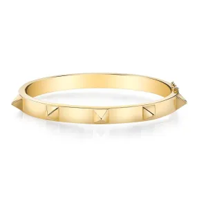 OVAL BRACELET WITH SPIKES