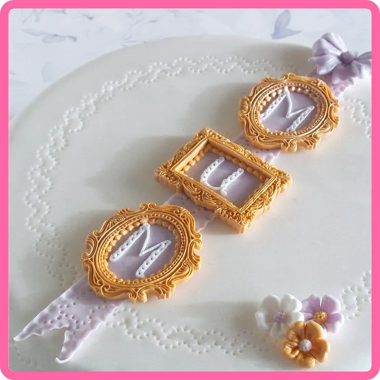 Oval Cameo & Oval Frame Silicone Mould