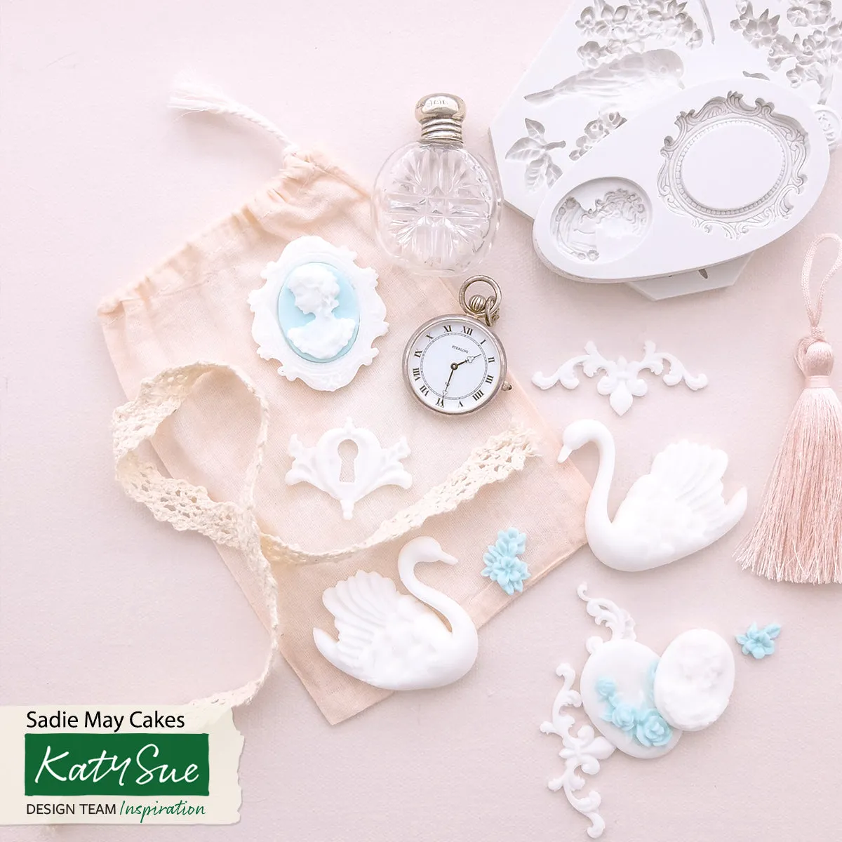 Oval Cameo & Oval Frame Silicone Mould