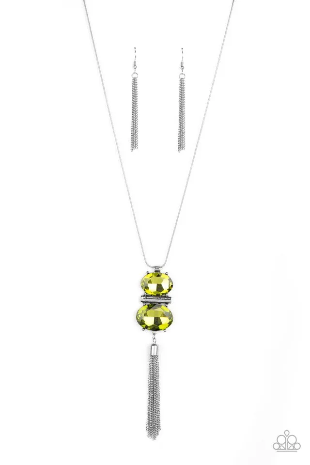 Paparazzi Necklace ~ Runway Rival - Green