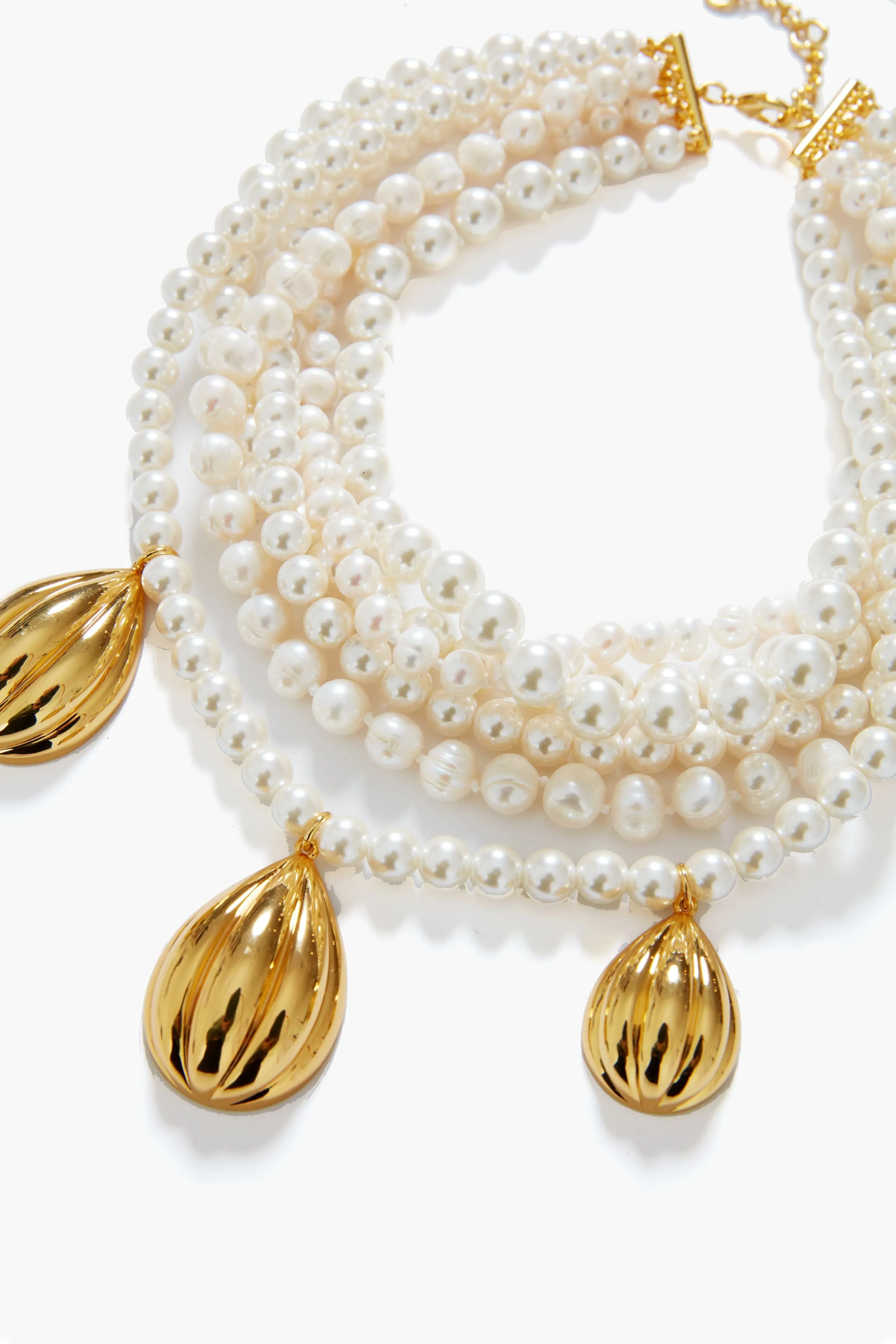 Pearl and Gold Serena Necklace