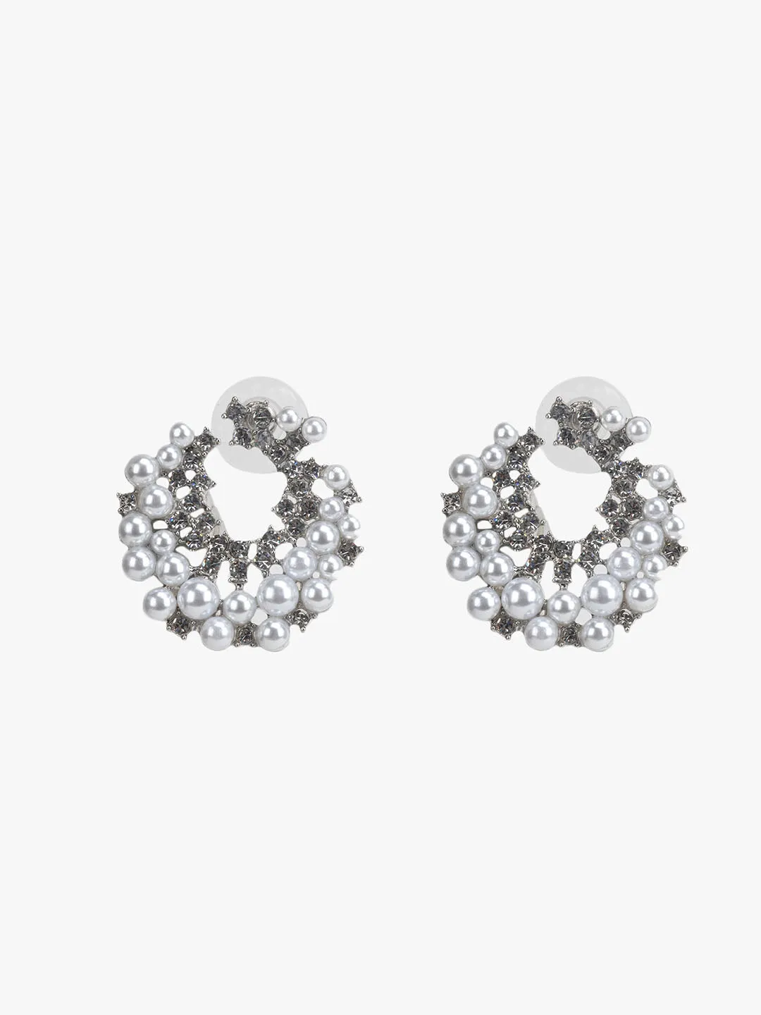 Pearl Cluster Earrings