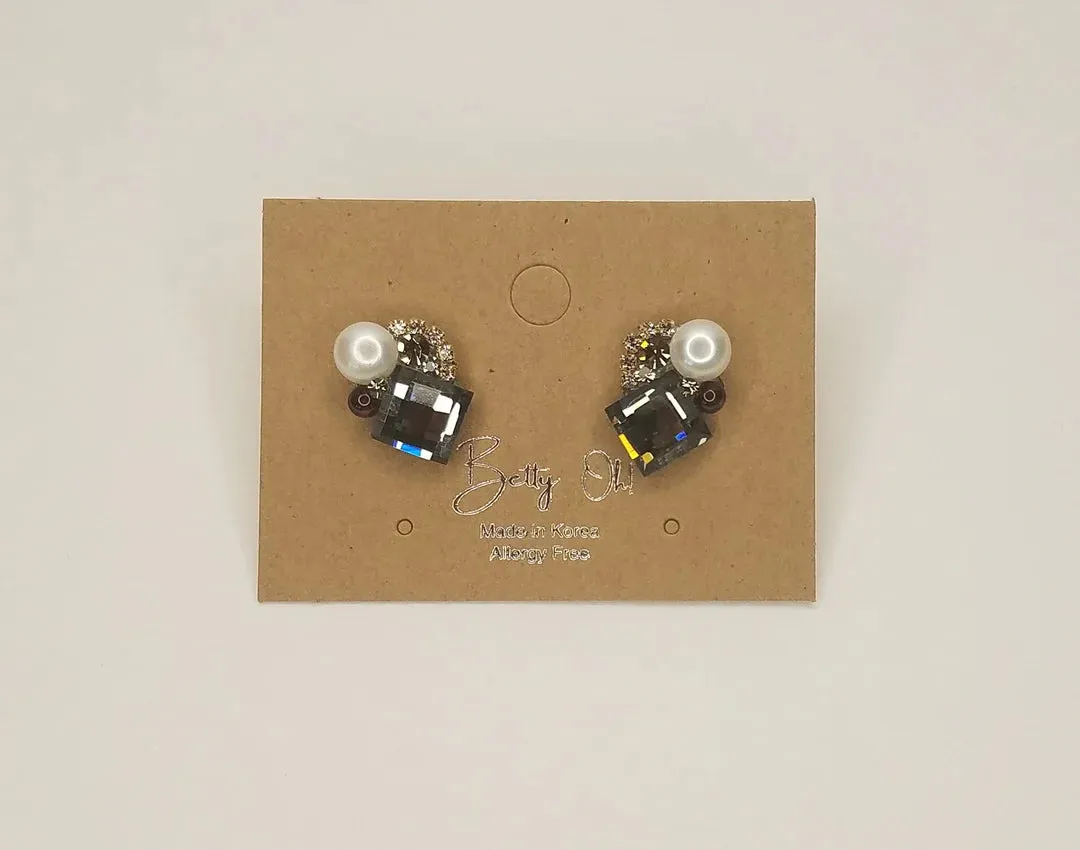 Pearl Cluster Earrings