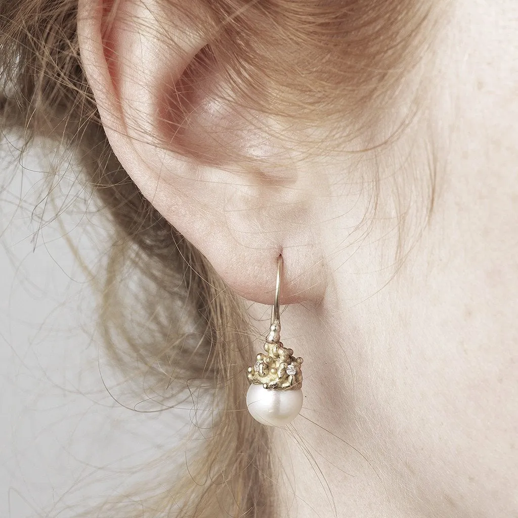 Pearl Encrusted Drop Earrings - Ruth Tomlinson