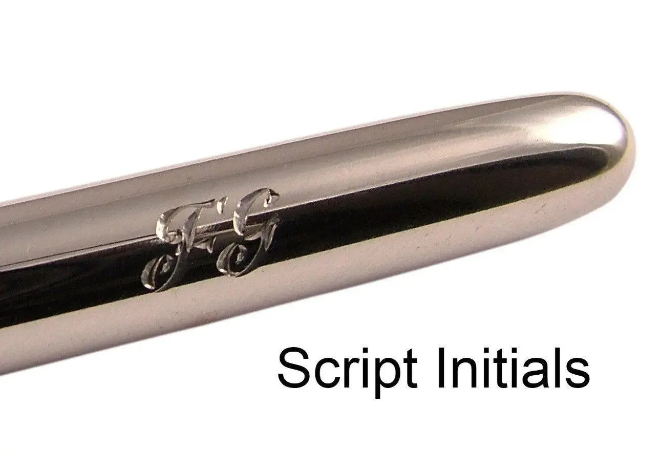 Personalised Sterling Silver Hallmarked Plain Pen Hand Engraved