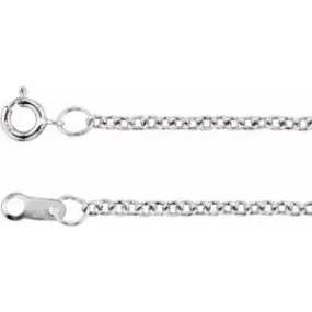 Platinum 1.5 mm Cable 18" Chain