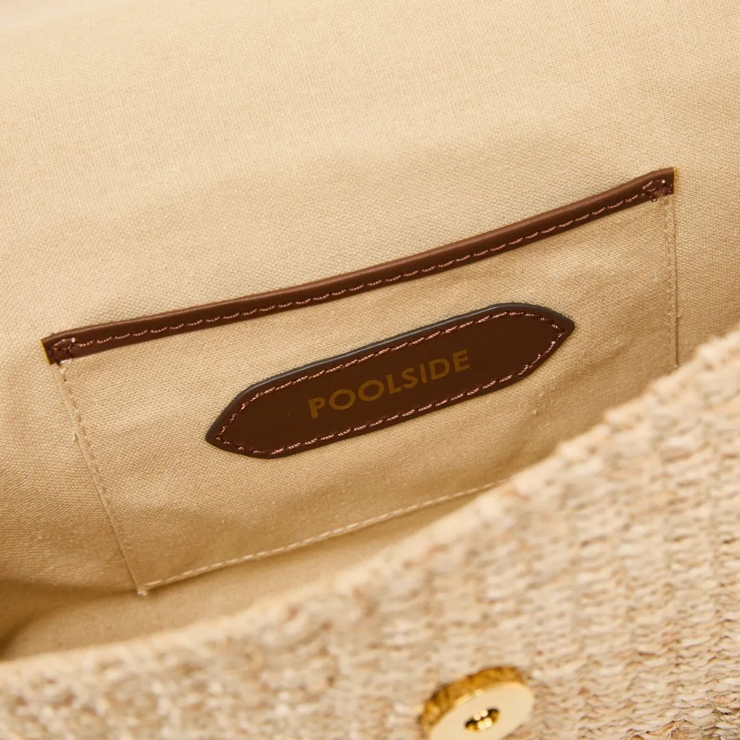 Poolside Harper Clutch in Natural