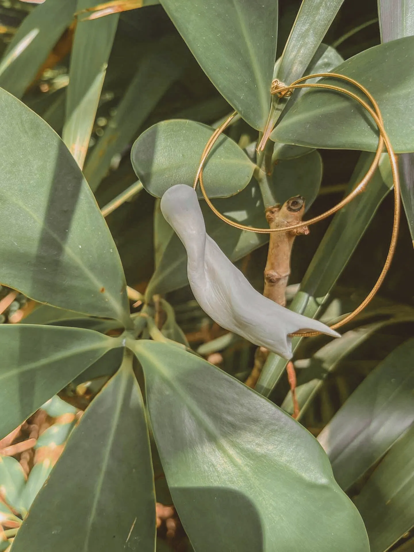 Porcelain Driftwood Bead Necklace