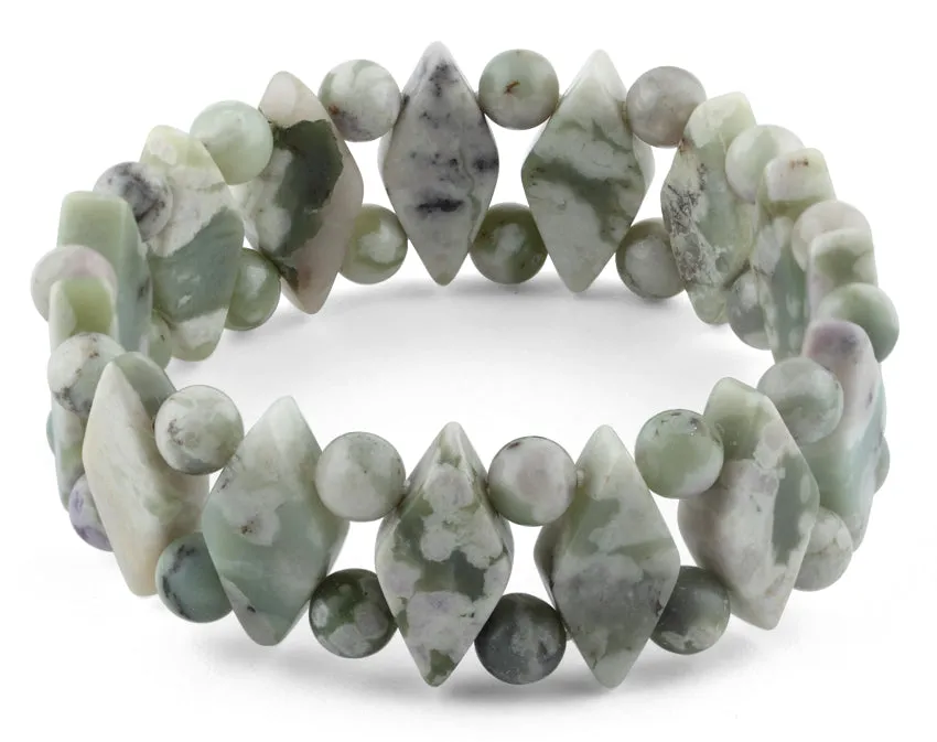 Princess Style Peace Jasper Gemstone Bracelet