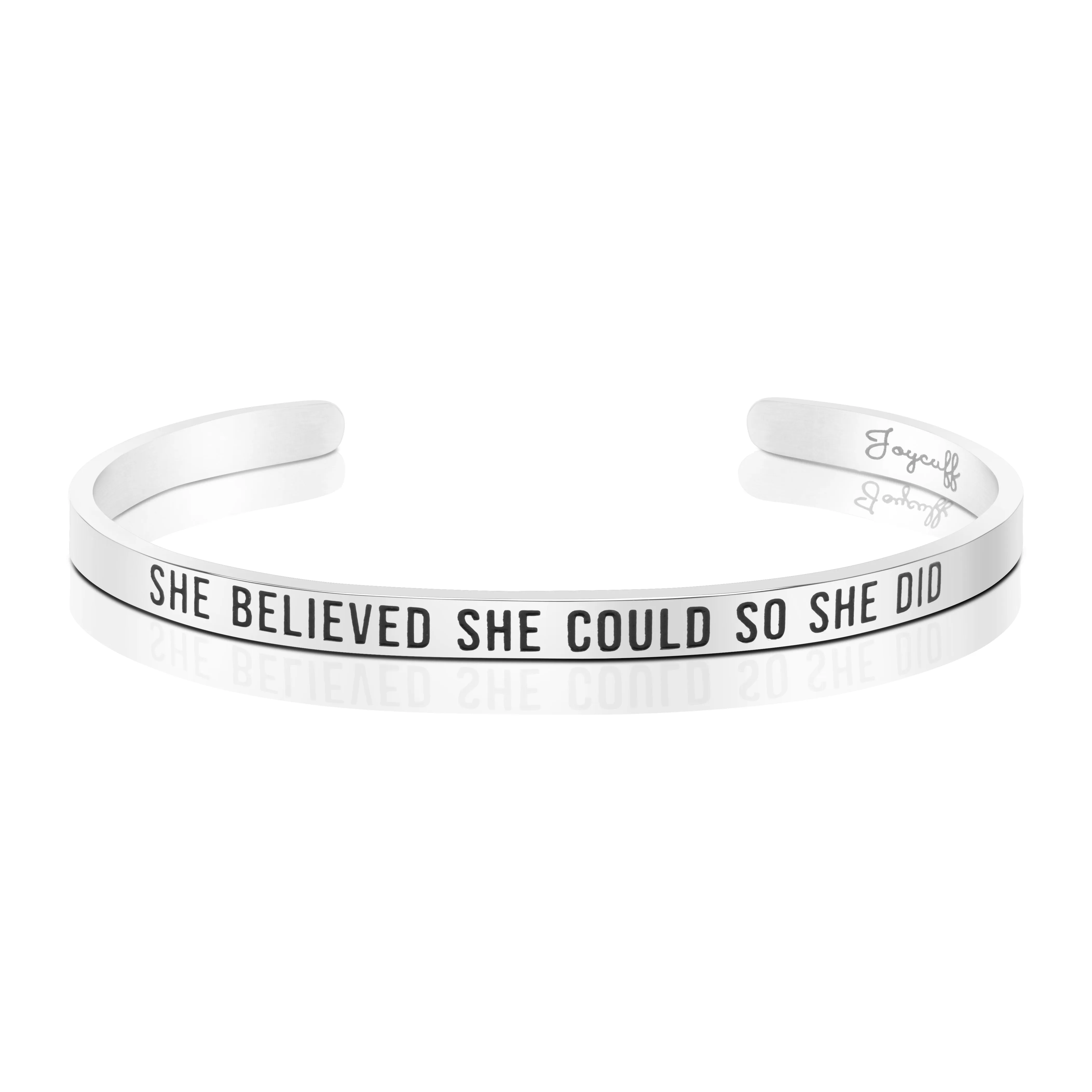She Believed She Could So She Did Mantra Bracelet