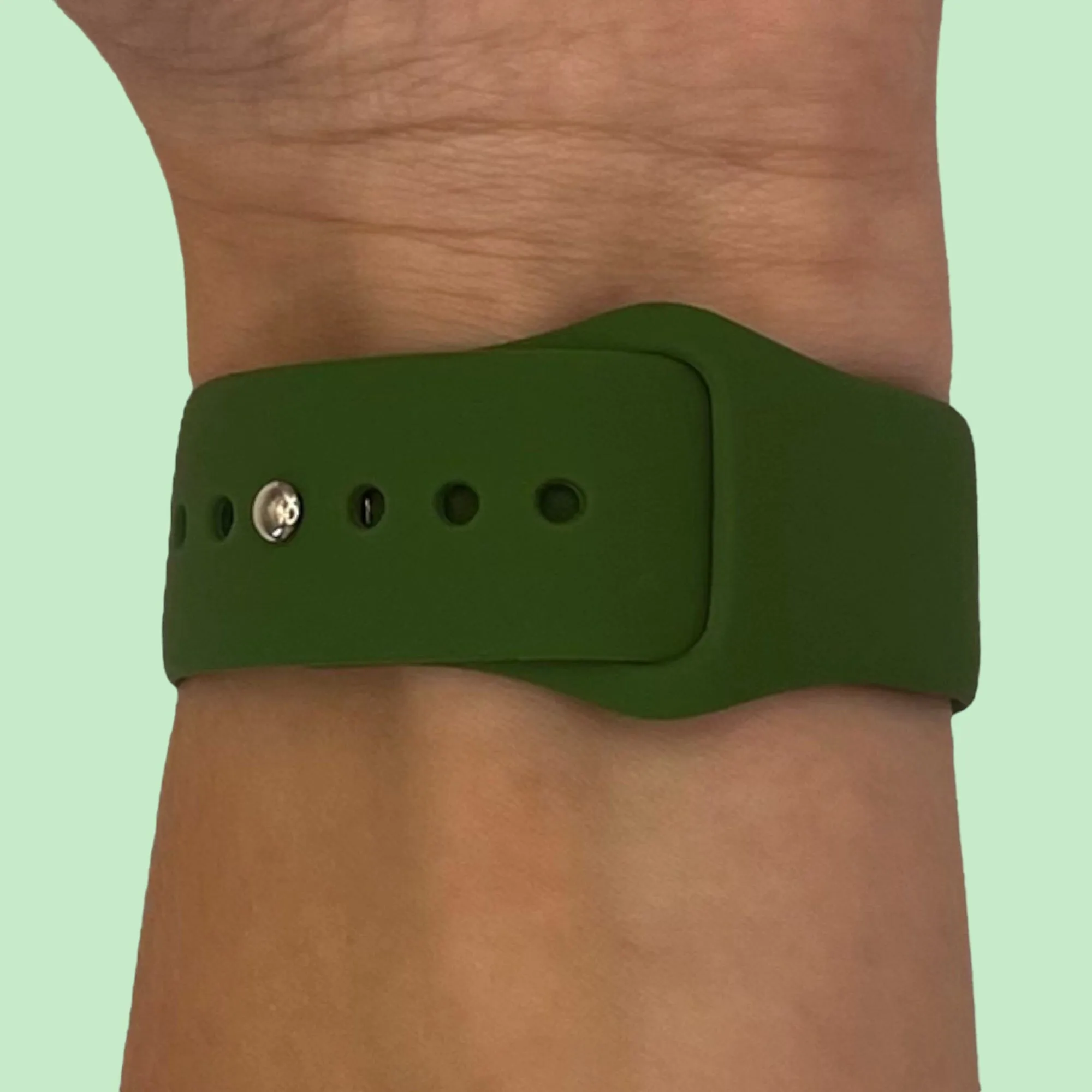 Silicone Button Style Watch Straps Compatible with Kogan Hybrid  Smart Watch
