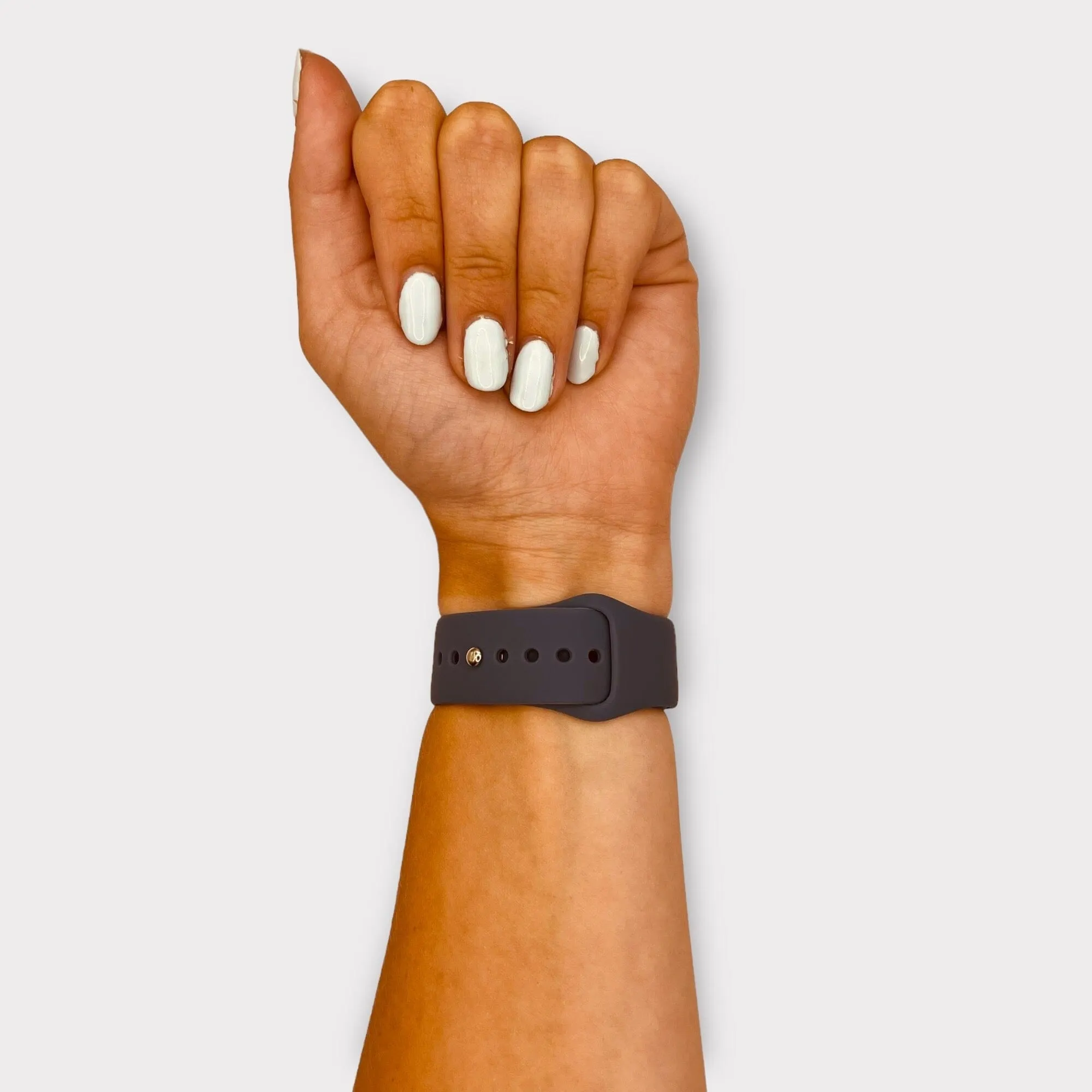 Silicone Button Style Watch Straps Compatible with Kogan Hybrid  Smart Watch