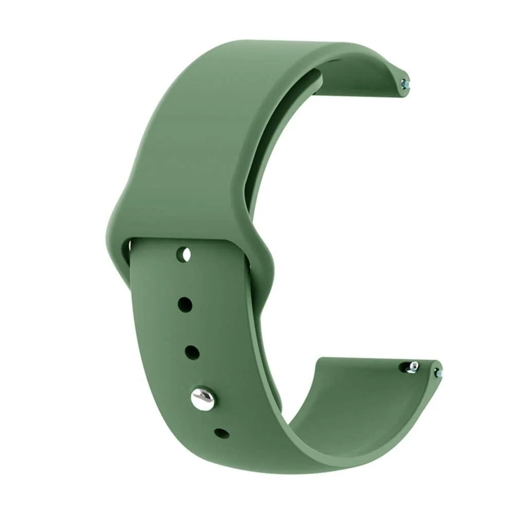 Silicone Button Style Watch Straps Compatible with Kogan Hybrid  Smart Watch