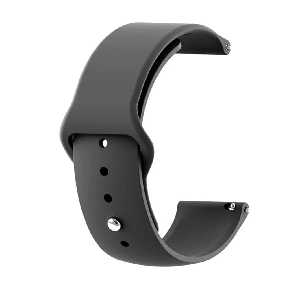 Silicone Button Style Watch Straps Compatible with Kogan Hybrid  Smart Watch
