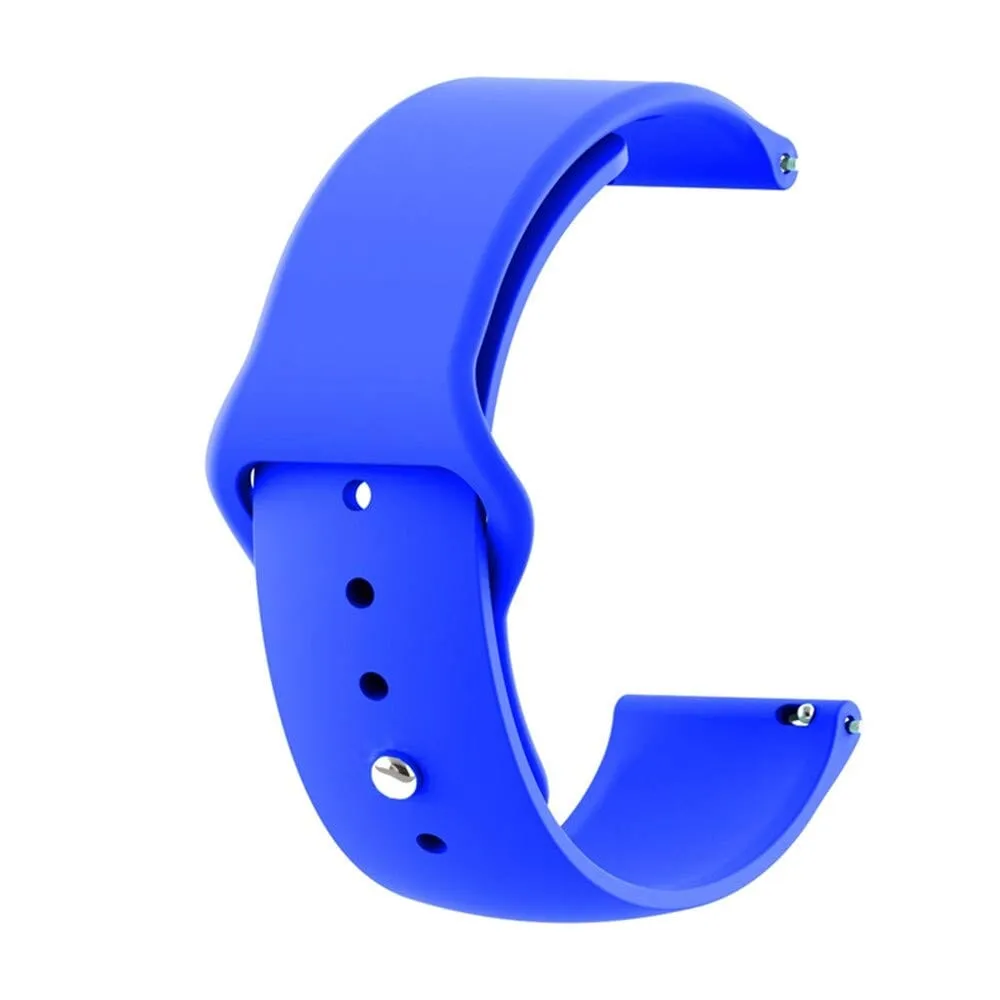 Silicone Button Style Watch Straps Compatible with Kogan Hybrid  Smart Watch