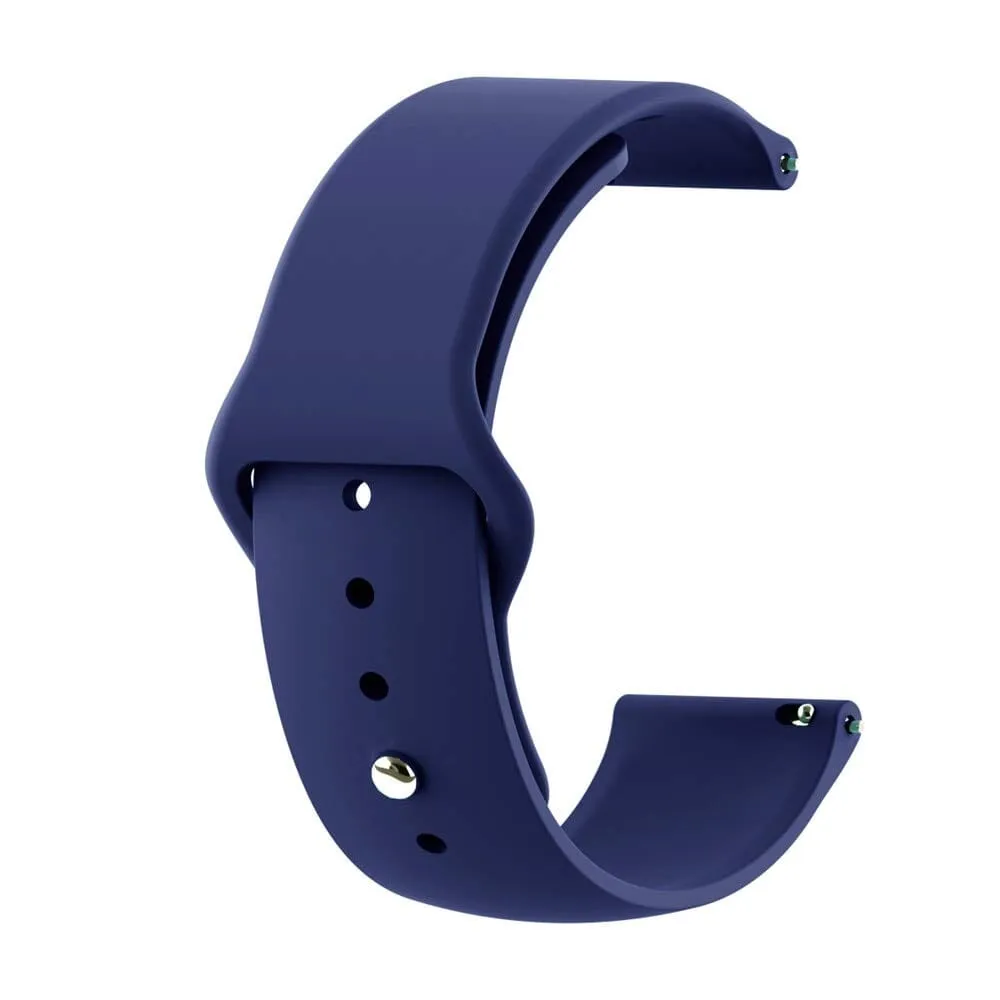 Silicone Button Style Watch Straps Compatible with Kogan Hybrid  Smart Watch