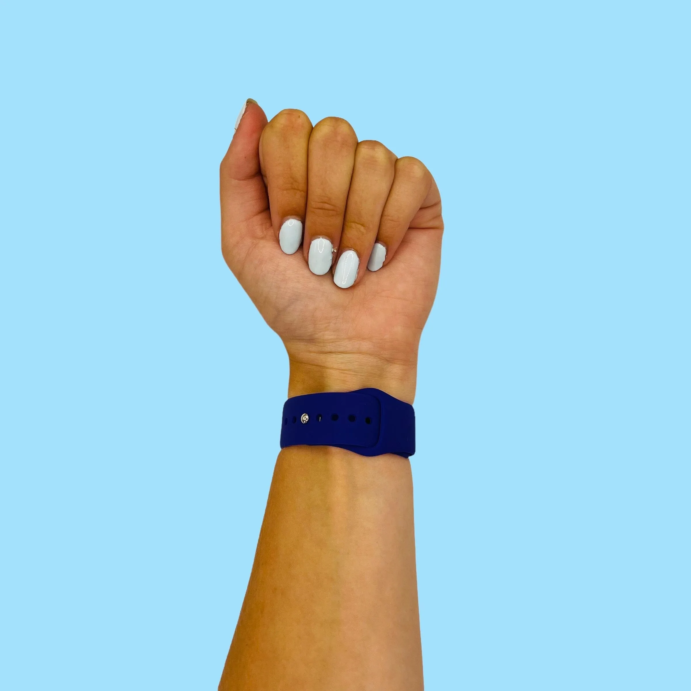 Silicone Button Style Watch Straps Compatible with Kogan Hybrid  Smart Watch