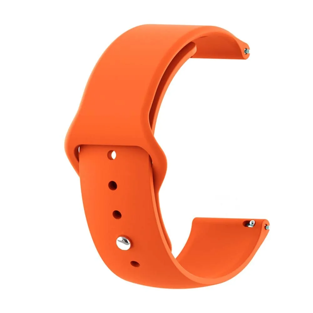 Silicone Button Style Watch Straps Compatible with Kogan Hybrid  Smart Watch