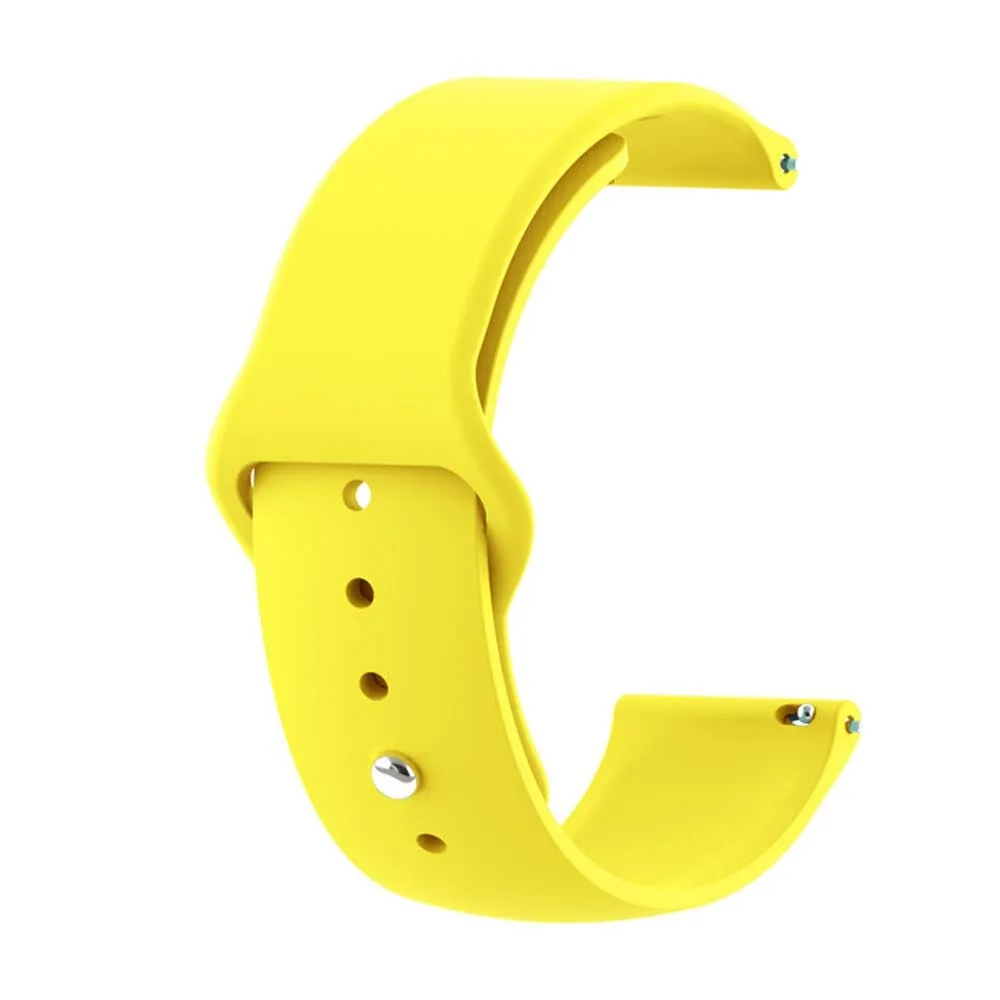 Silicone Button Style Watch Straps Compatible with Kogan Hybrid  Smart Watch