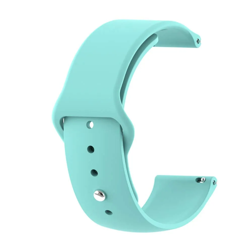 Silicone Button Style Watch Straps Compatible with Kogan Hybrid  Smart Watch