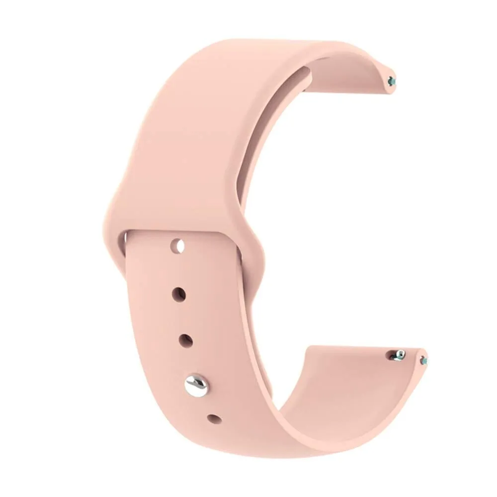 Silicone Button Style Watch Straps Compatible with Kogan Hybrid  Smart Watch