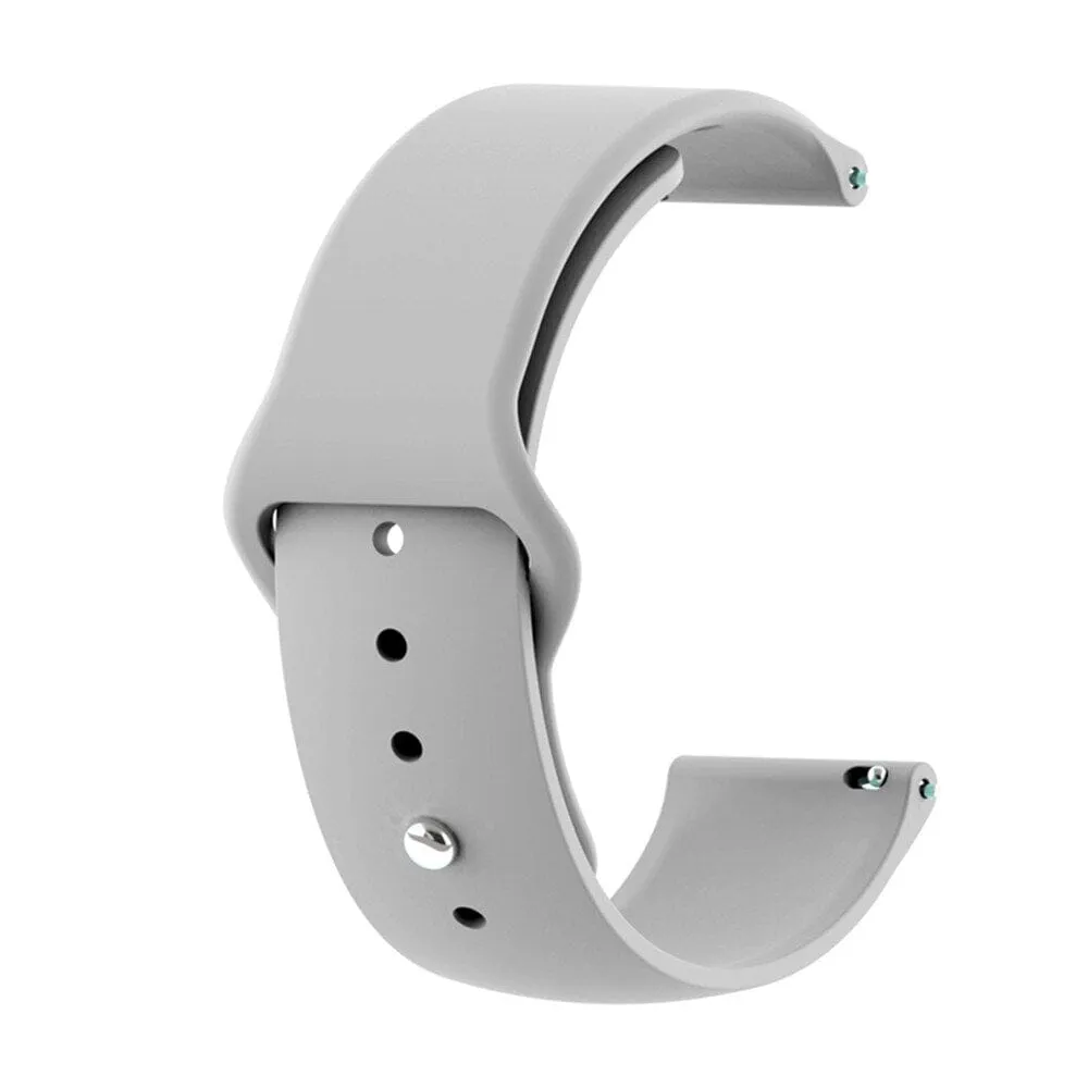 Silicone Button Style Watch Straps Compatible with Kogan Hybrid  Smart Watch