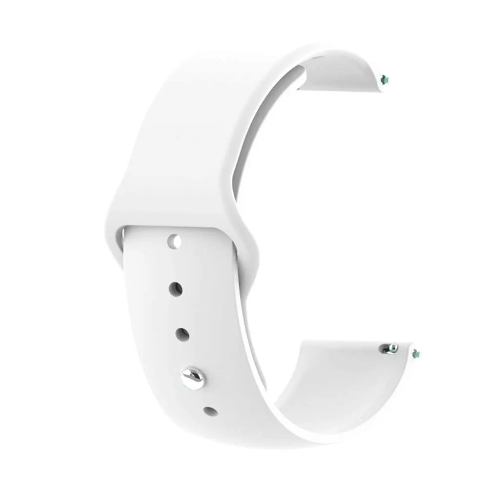 Silicone Button Style Watch Straps Compatible with Kogan Hybrid  Smart Watch