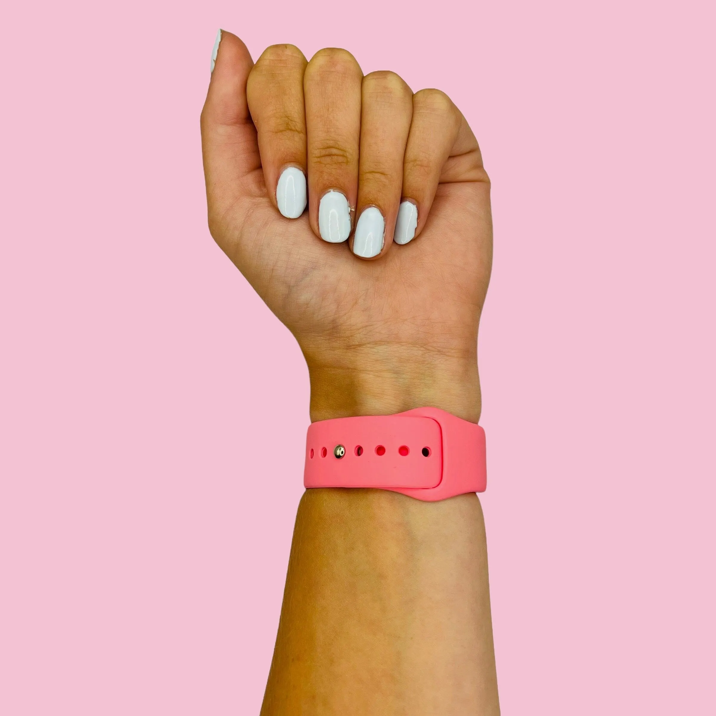 Silicone Button Style Watch Straps Compatible with Kogan Hybrid  Smart Watch