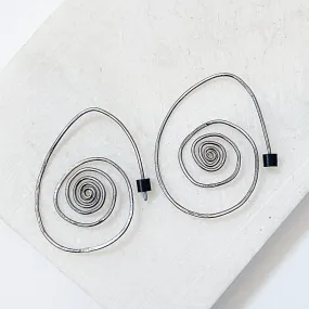Silver Swirl Earrings