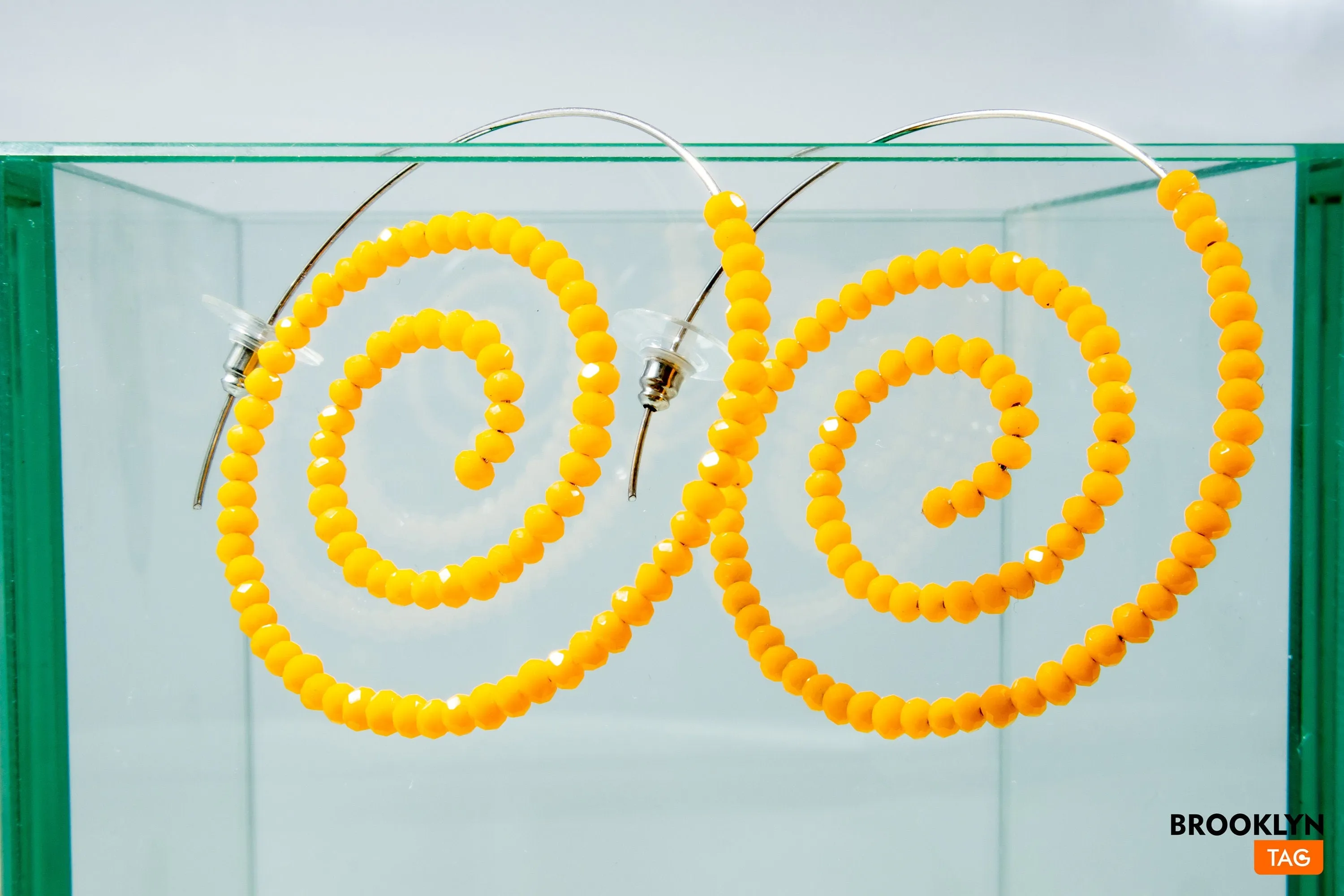 Spiral Earrings Black