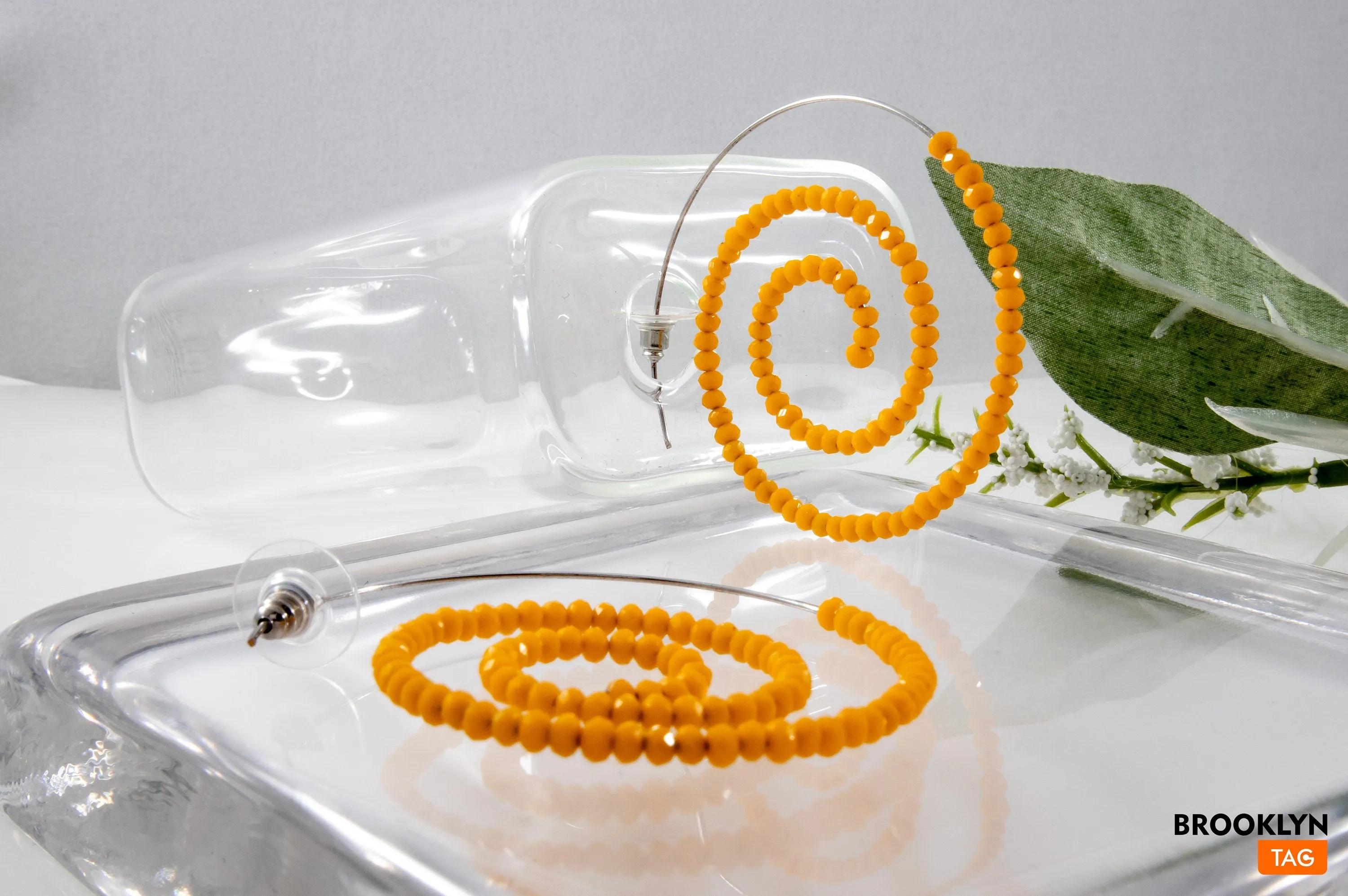 Spiral Earrings Black