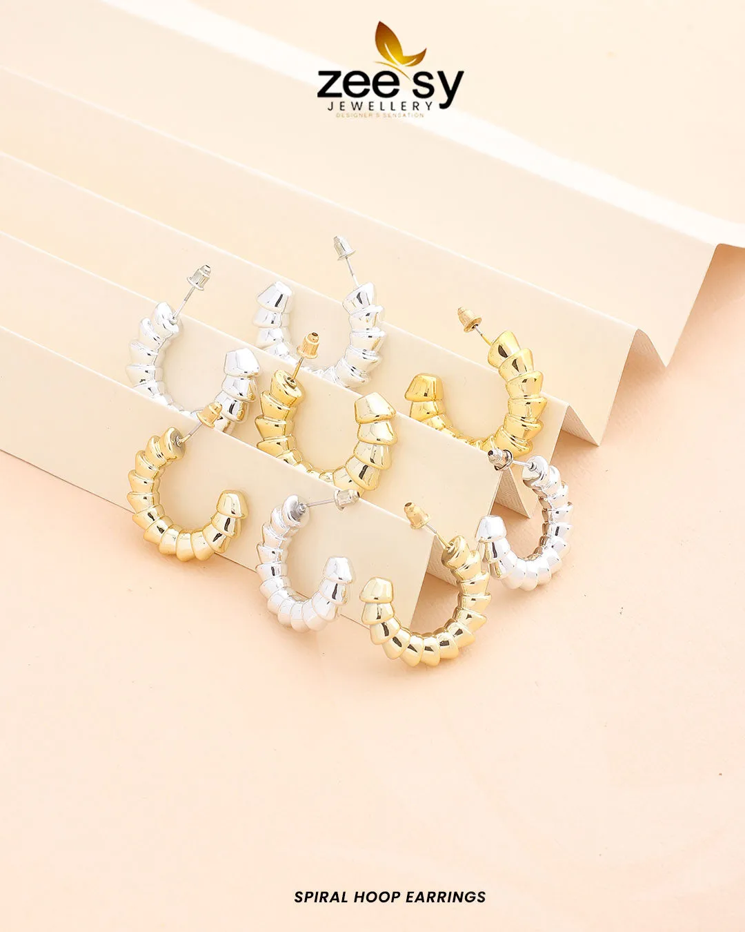 Spiral Hoop Earrings