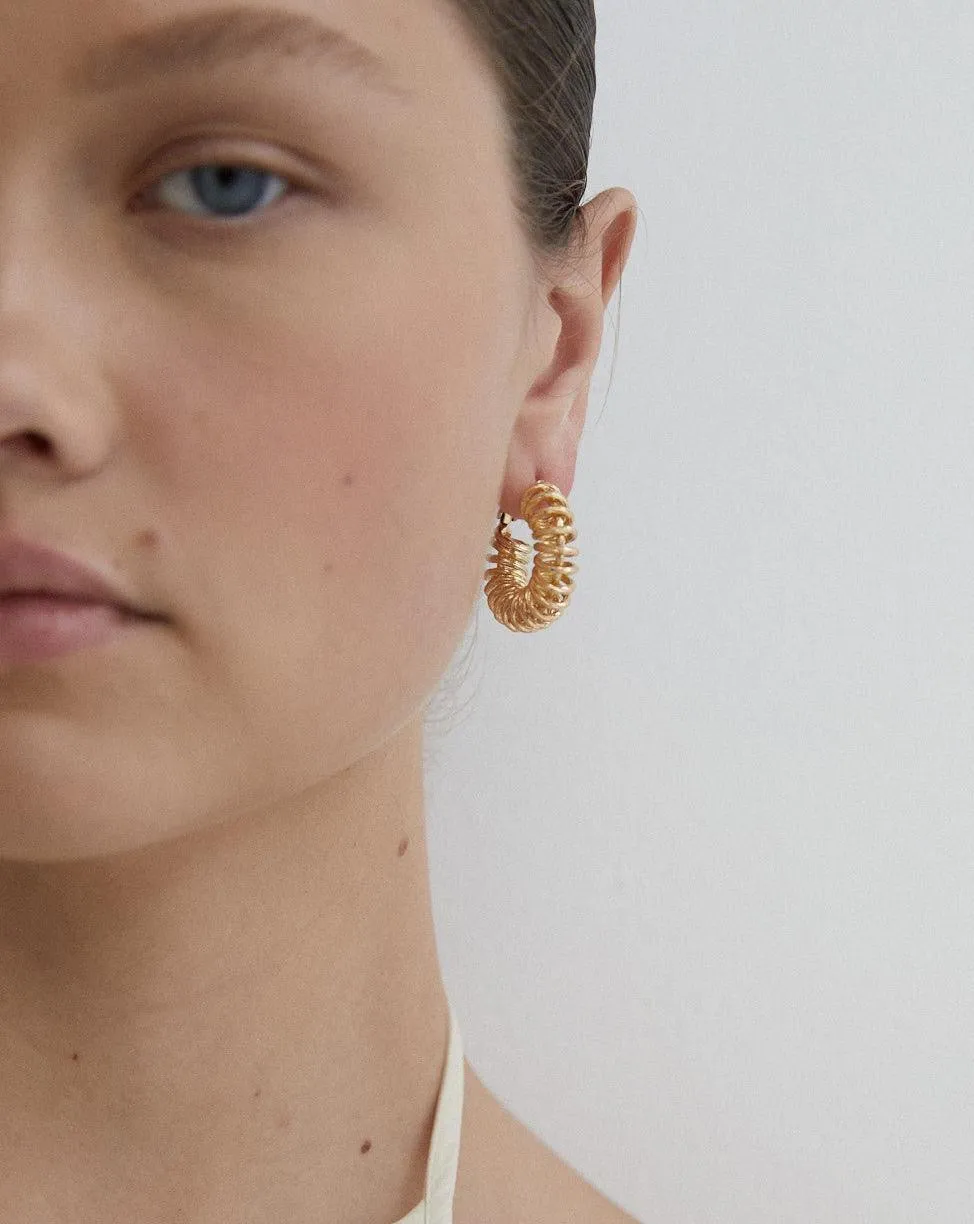 Spiral Hoop Earrings