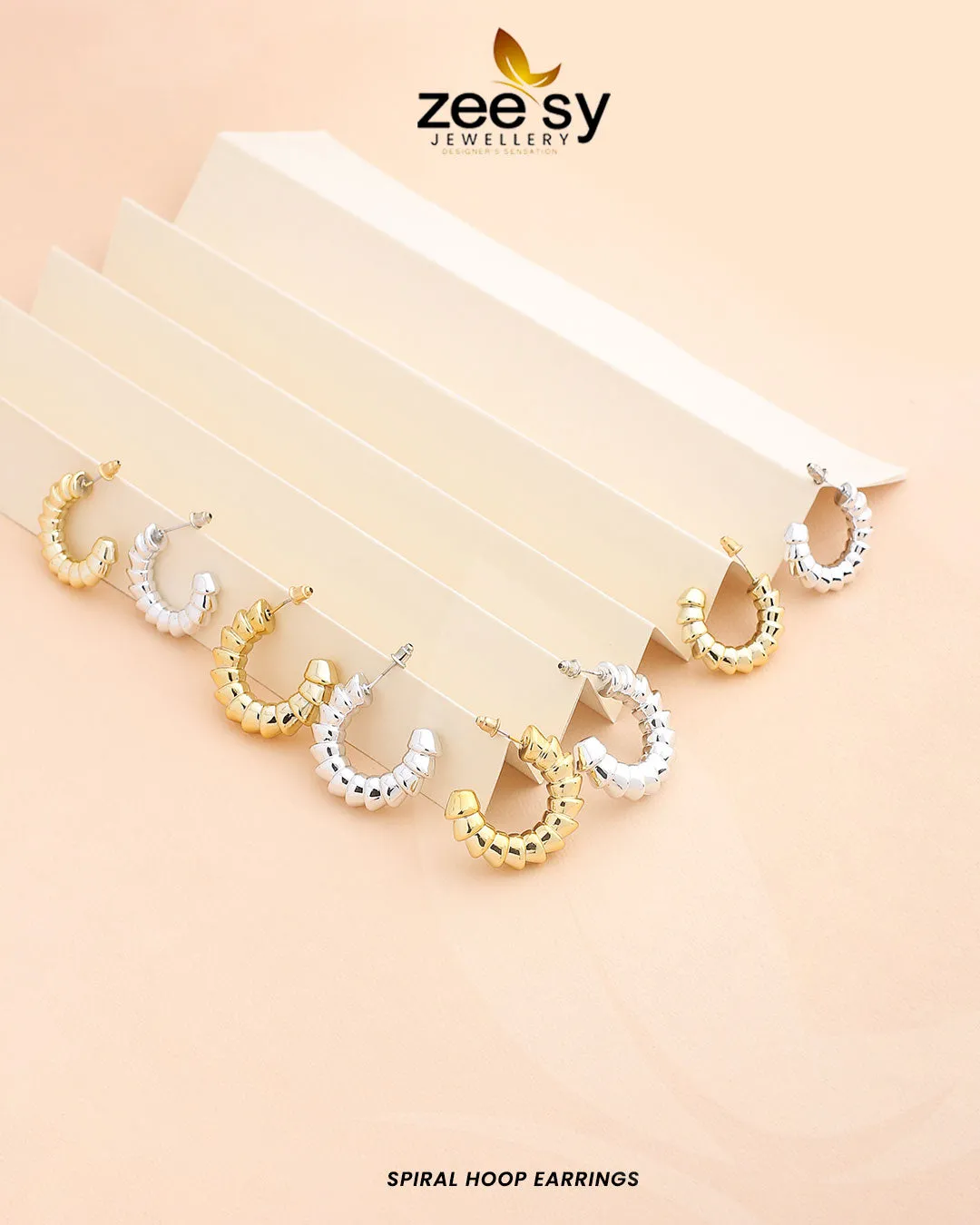 Spiral Hoop Earrings