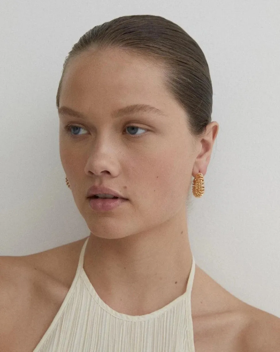 Spiral Hoop Earrings