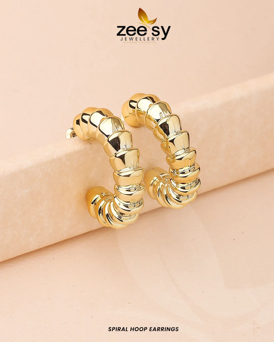 Spiral Hoop Earrings