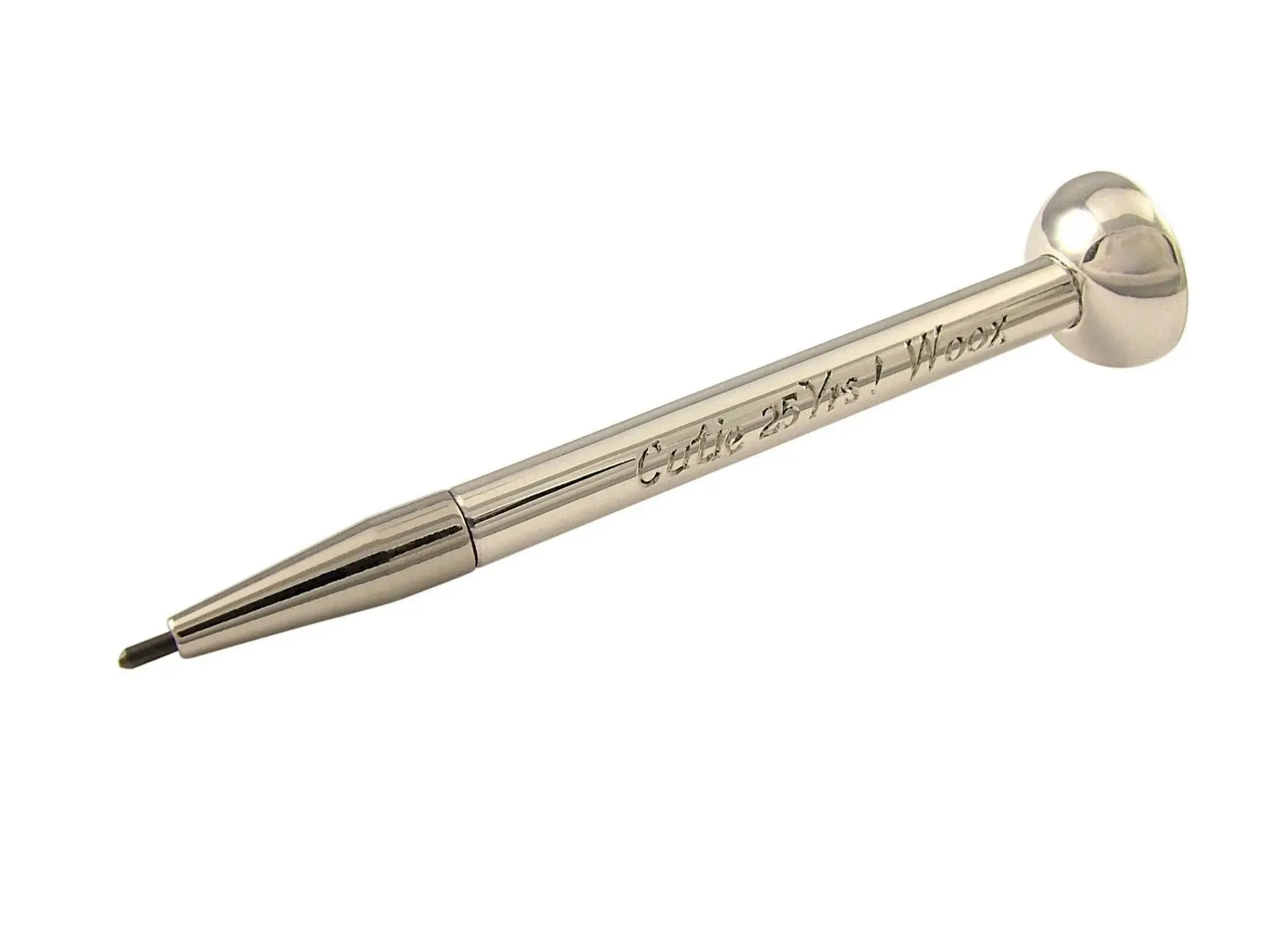 Sterling Silver Hallmarked Golf Tee Pencil Personalised Engraved