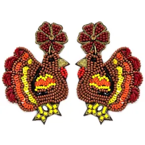 Turkey Seed Bead Earrings