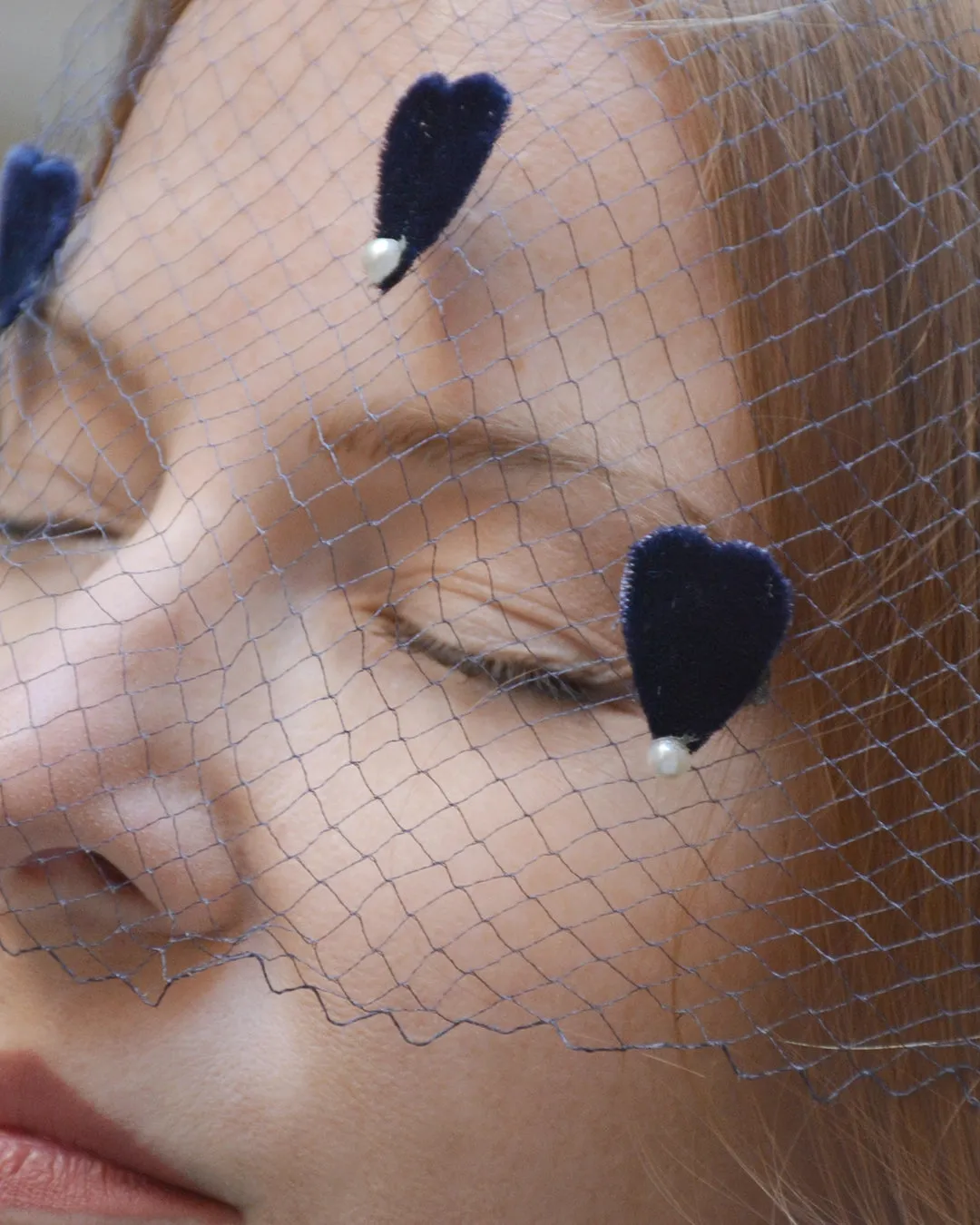 Vintage 1950s Veil Headpiece with Bow