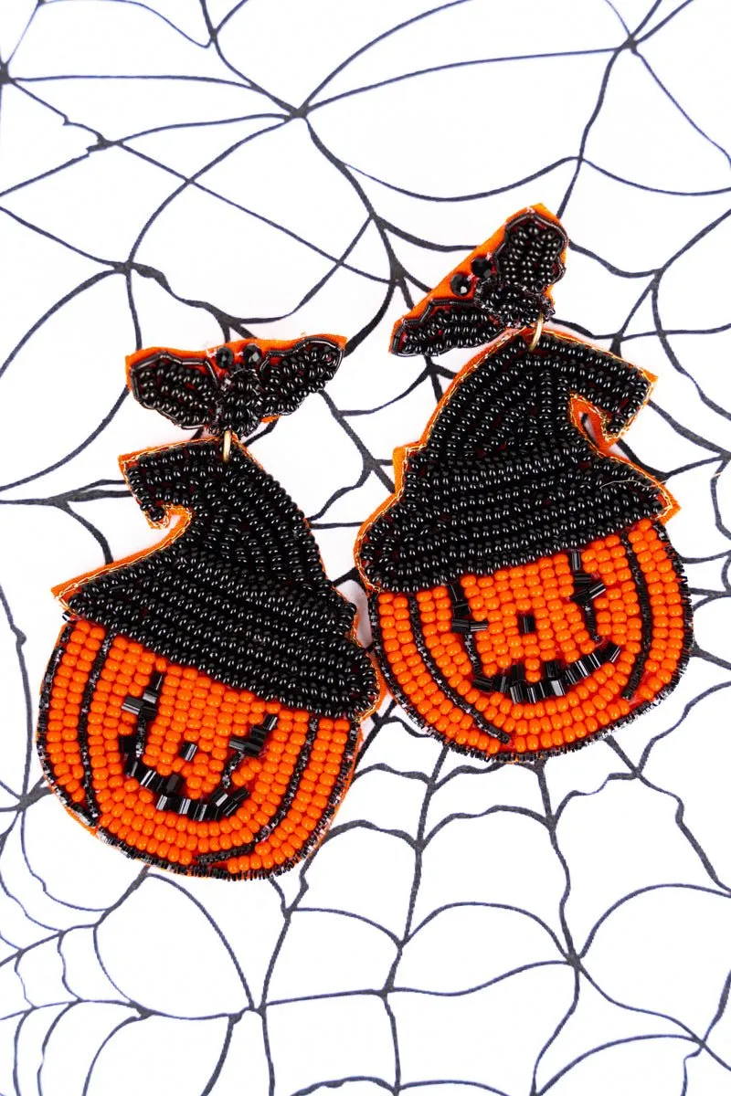 Viola The Bat and The Jack Seed Bead Earring