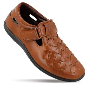 Walkaroo Roman Sandals Mens - WF6261 Tan