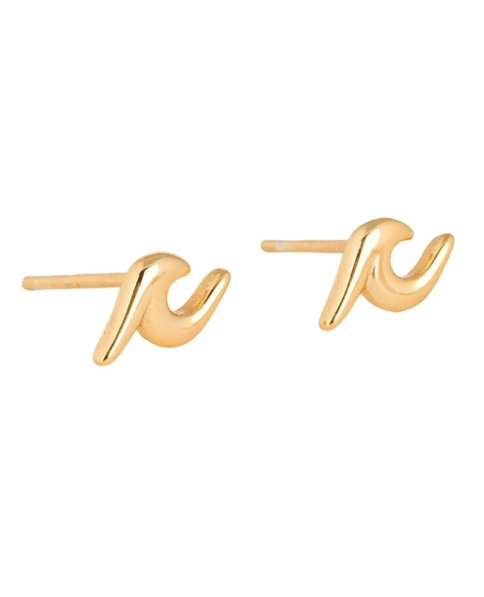 Wave Stud Earrings