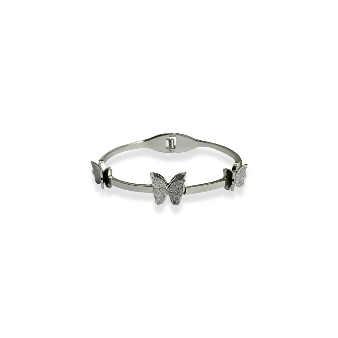 Zaivraat Silver Butterfly Cuff Bracelet - 28